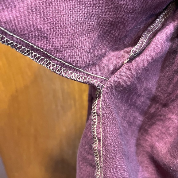 notPERFECTLINEN M/L wrap dress (dyed) - Picture 3 of 4